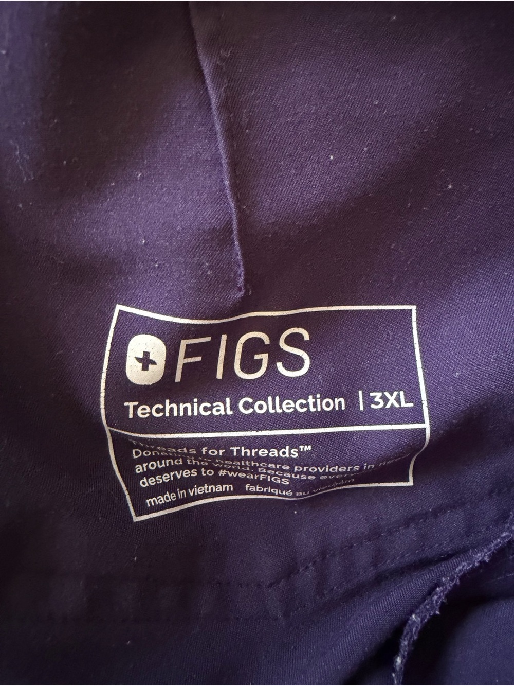 Figs 3xl purple joggers